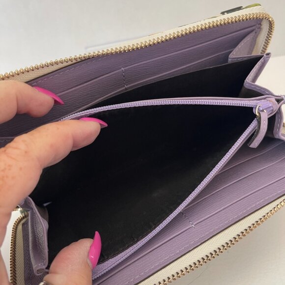 Gucci Flora Long Wallet Purse Zip-Around Leather Authentic *RARE* (169652) - Picture 8 of 8